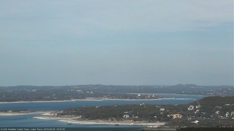 Lake Travis webcam, March 1, 2018 9:50 AM CT