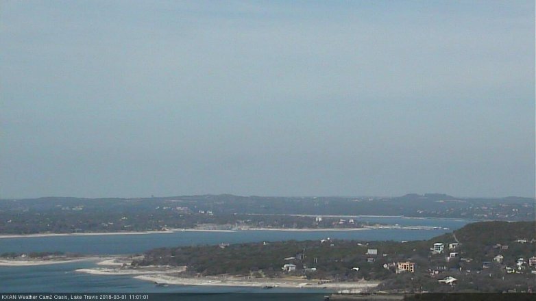 Lake Travis webcam, March 1, 2018 10:10 AM CT
