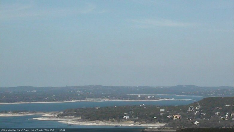 Lake Travis webcam, March 1, 2018 10:45 AM CT