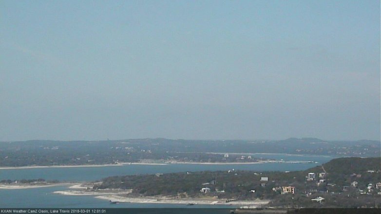 Lake Travis webcam, March 1, 2018 11:10 AM CT