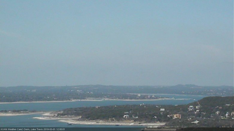 Lake Travis webcam, March 1, 2018 11:15 AM CT