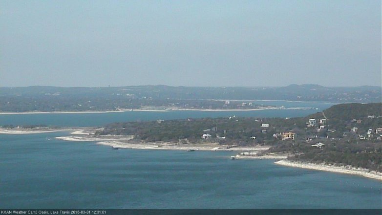 Lake Travis webcam, March 1, 2018 12:00 PM CT