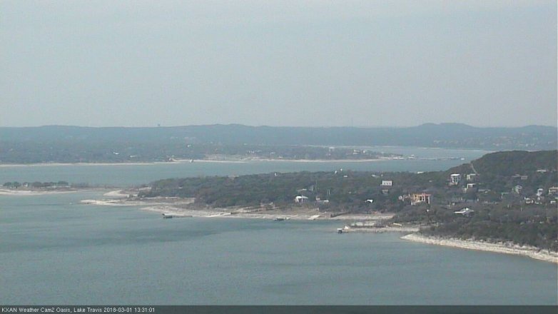 Lake Travis webcam, March 1, 2018 12:35 PM CT