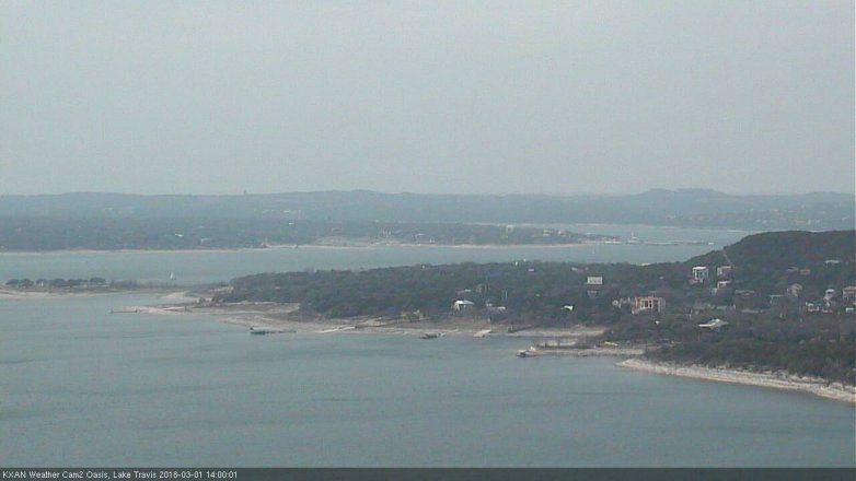 Lake Travis webcam, March 1, 2018 1:30 PM CT