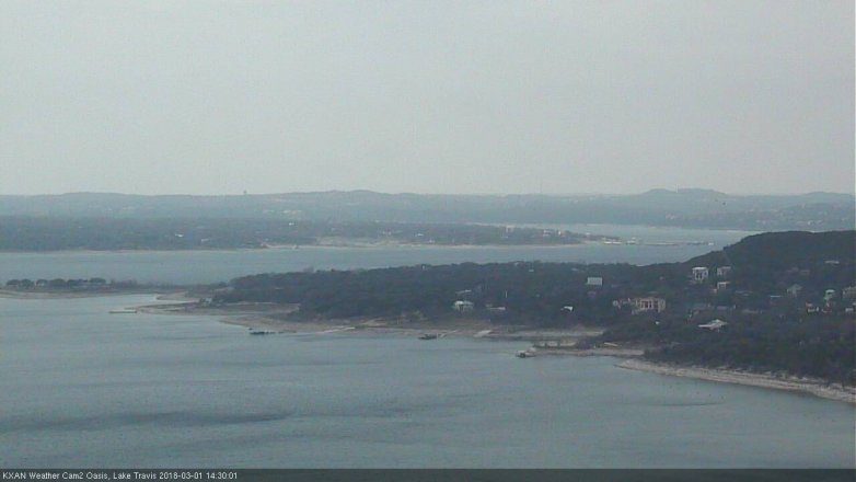 Lake Travis webcam, March 1, 2018 1:55 PM CT