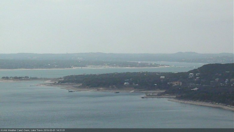 Lake Travis webcam, March 1, 2018 2:00 PM CT