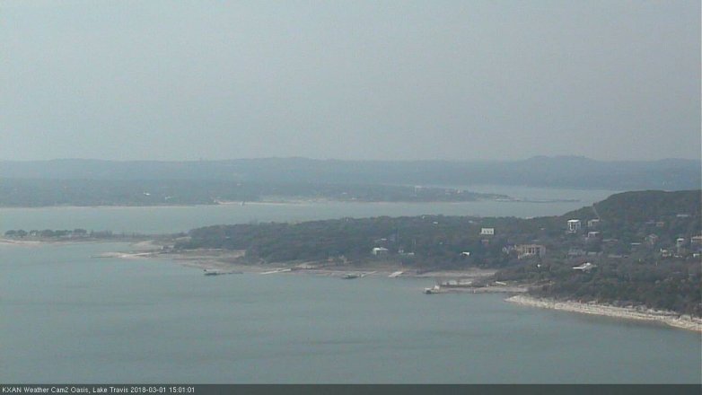 Lake Travis webcam, March 1, 2018 2:30 PM CT