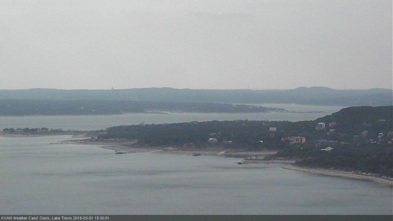 Lake Travis webcam, March 1, 2018 2:45 PM CT