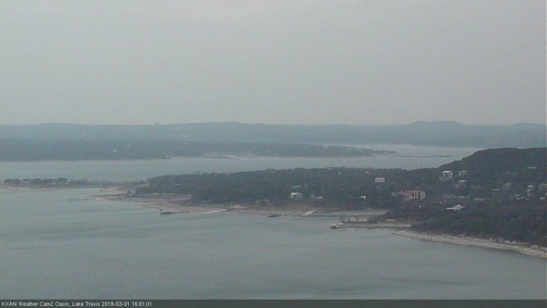 Lake Travis webcam, March 1, 2018 3:15 PM CT