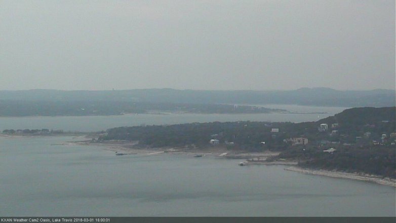 Lake Travis webcam, March 1, 2018 3:20 PM CT