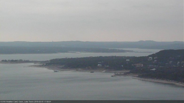 Lake Travis webcam, March 1, 2018 4:30 PM CT