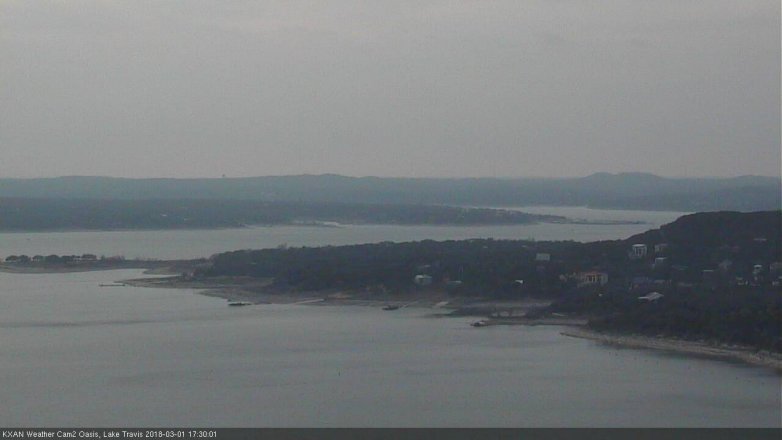 Lake Travis webcam, March 1, 2018 4:35 PM CT