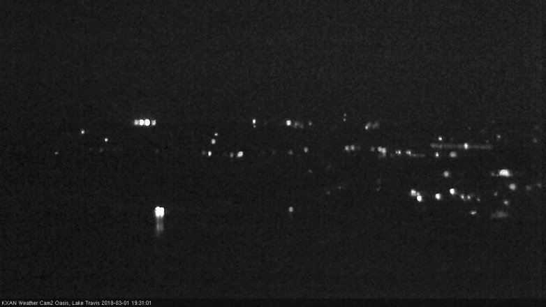 Lake Travis webcam, March 1, 2018 6:35 PM CT