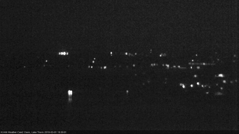Lake Travis webcam, March 1, 2018 7:00 PM CT