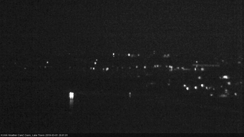Lake Travis webcam, March 1, 2018 7:15 PM CT