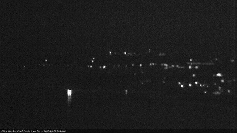 Lake Travis webcam, March 1, 2018 7:25 PM CT