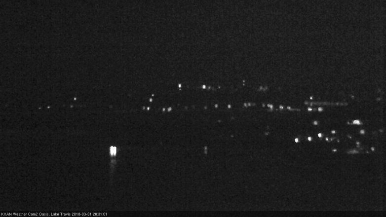 Lake Travis webcam, March 1, 2018 7:35 PM CT