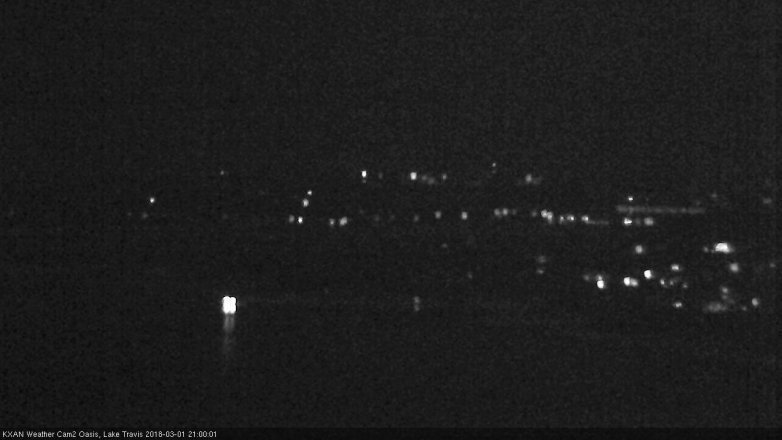 Lake Travis webcam, March 1, 2018 8:10 PM CT