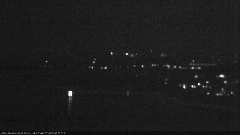 Lake Travis webcam, March 1, 2018 8:15 PM CT