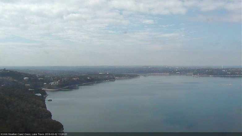Lake Travis webcam, March 2, 2018 10:10 AM CT