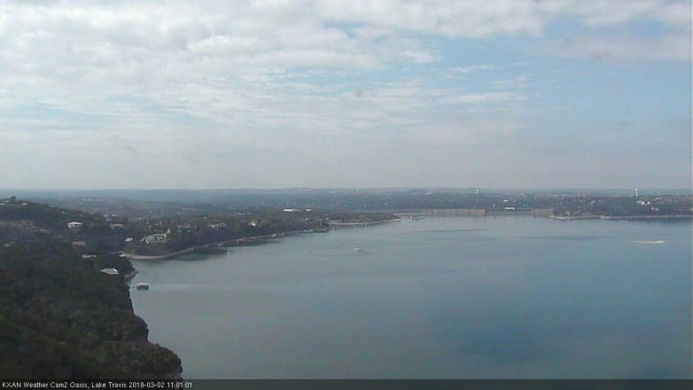 Lake Travis webcam, March 2, 2018 10:20 AM CT