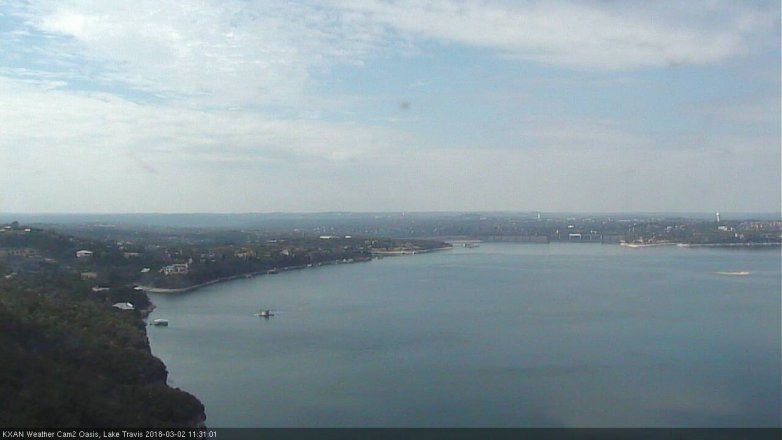 Lake Travis webcam, March 2, 2018 10:55 AM CT