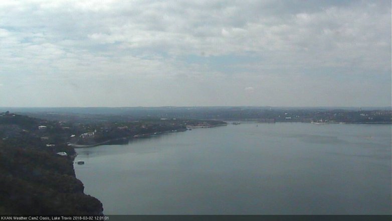 Lake Travis webcam, March 2, 2018 11:20 AM CT