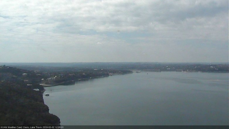 Lake Travis webcam, March 2, 2018 11:30 AM CT