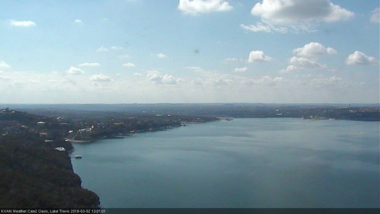 Lake Travis webcam, March 2, 2018 12:05 PM CT