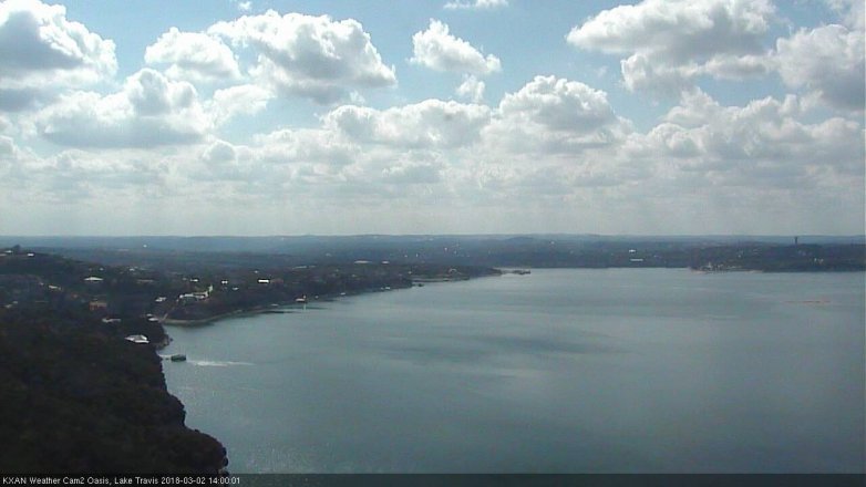 Lake Travis webcam, March 2, 2018 1:10 PM CT