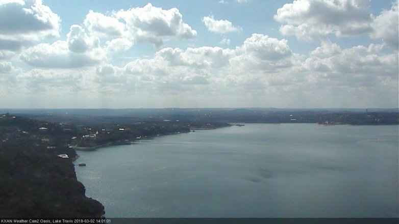 Lake Travis webcam, March 2, 2018 1:20 PM CT