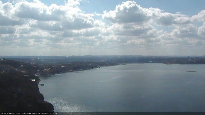 Lake Travis webcam, March 2, 2018 1:45 PM CT