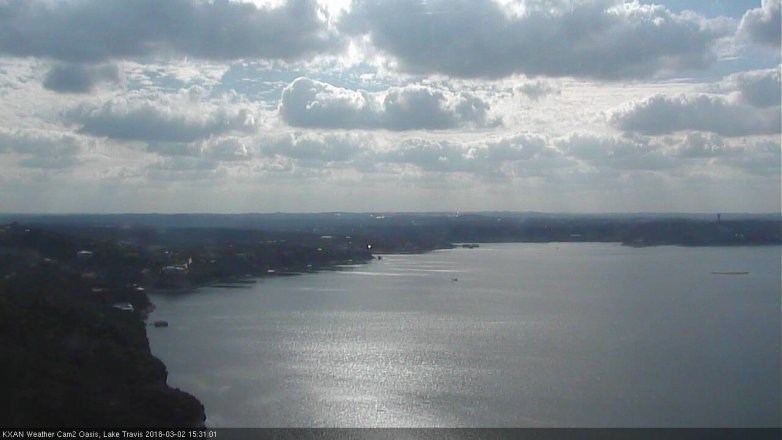 Lake Travis webcam, March 2, 2018 2:50 PM CT