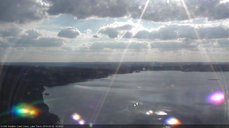 Lake Travis webcam, March 2, 2018 3:45 PM CT