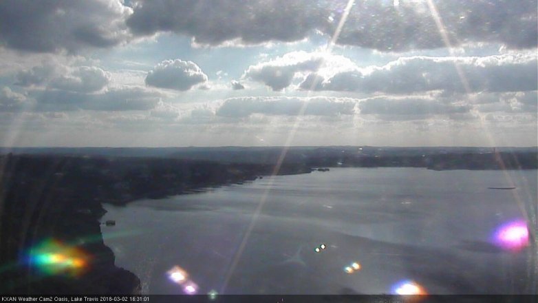 Lake Travis webcam, March 2, 2018 4:00 PM CT