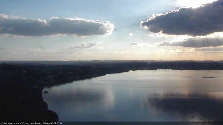 Lake Travis webcam, March 2, 2018 4:45 PM CT