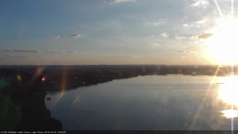 Lake Travis webcam, March 2, 2018 5:10 PM CT