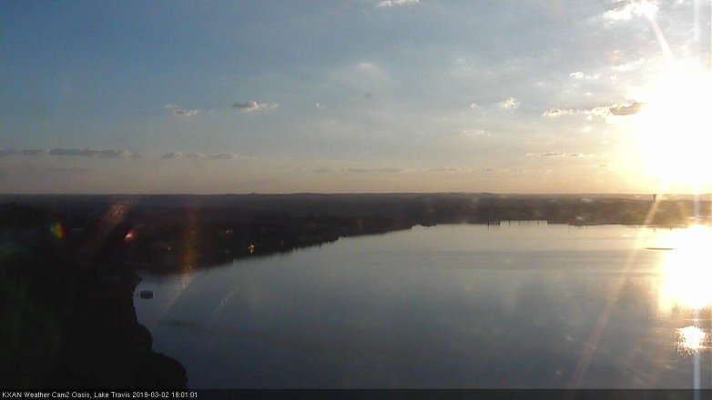 Lake Travis webcam, March 2, 2018 5:15 PM CT