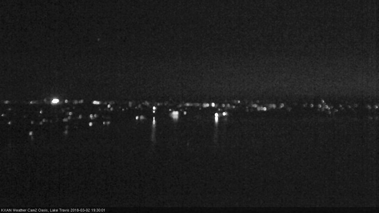 Lake Travis webcam, March 2, 2018 6:35 PM CT