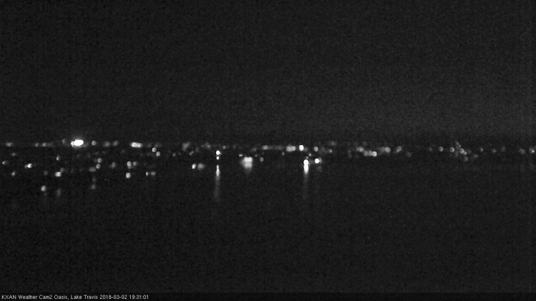Lake Travis webcam, March 2, 2018 6:50 PM CT