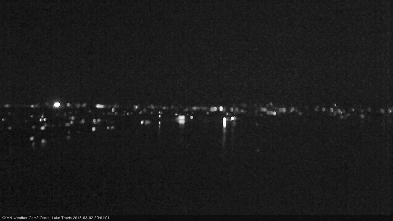 Lake Travis webcam, March 2, 2018 7:20 PM CT