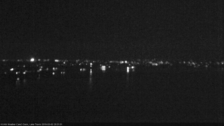 Lake Travis webcam, March 2, 2018 7:35 PM CT