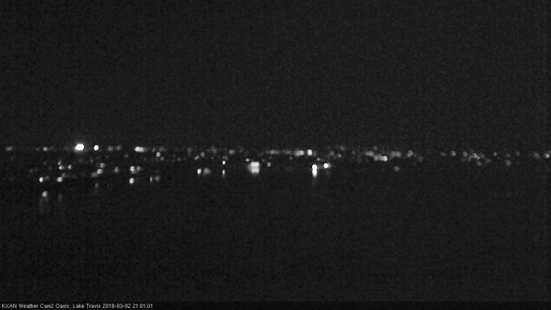 Lake Travis webcam, March 2, 2018 8:10 PM CT