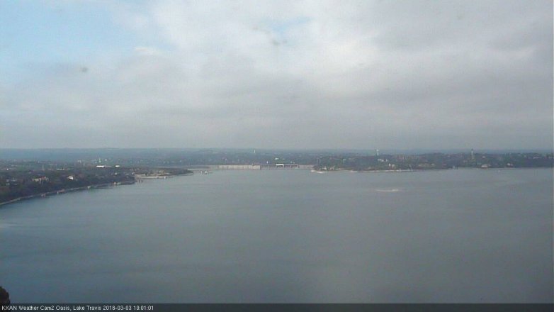 Lake Travis webcam, March 3, 2018 9:30 AM CT