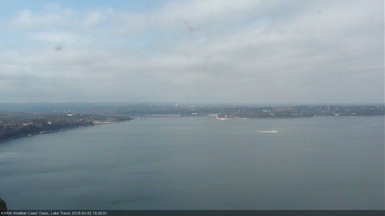 Lake Travis webcam, March 3, 2018 10:00 AM CT