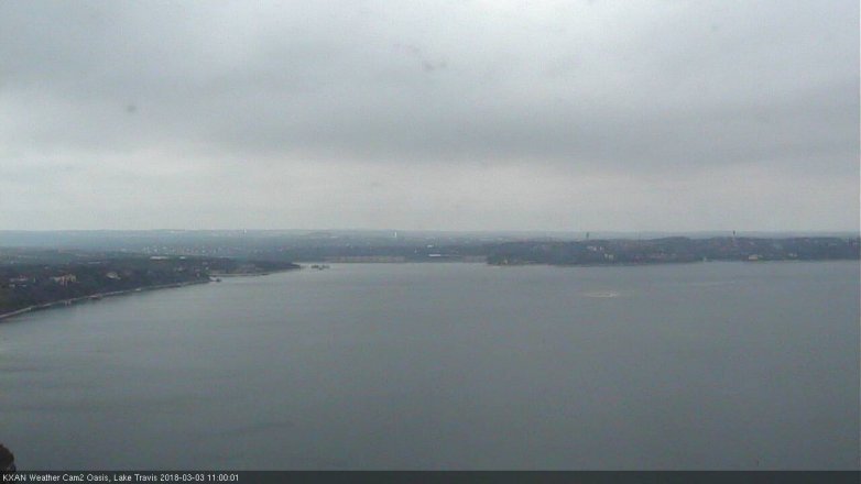 Lake Travis webcam, March 3, 2018 10:10 AM CT
