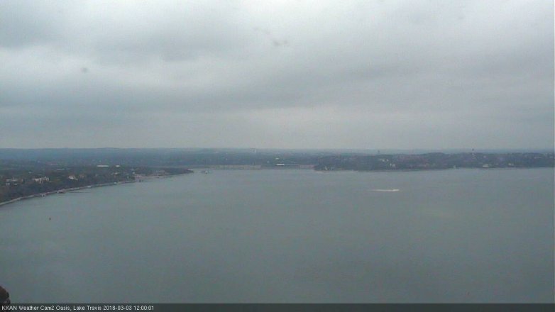 Lake Travis webcam, March 3, 2018 11:15 AM CT
