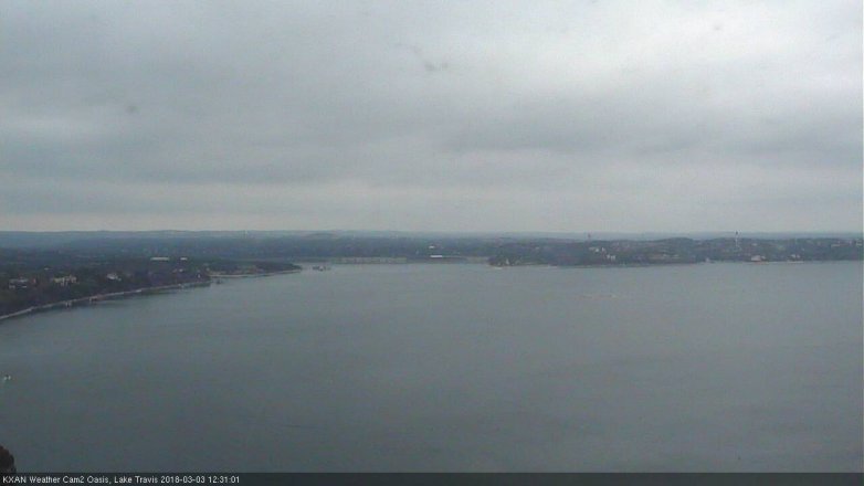 Lake Travis webcam, March 3, 2018 11:40 AM CT