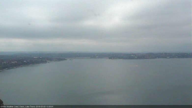 Lake Travis webcam, March 3, 2018 12:50 PM CT