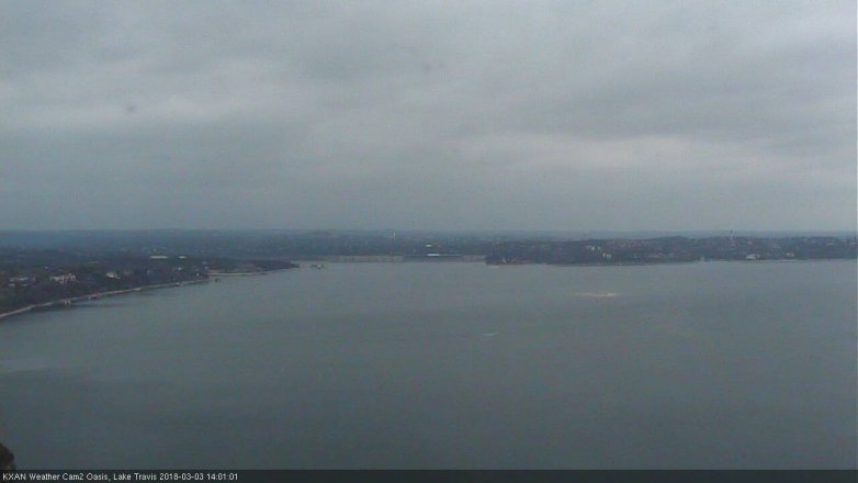 Lake Travis webcam, March 3, 2018 1:15 PM CT